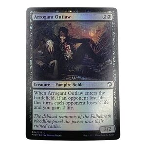 Magic: The Gathering Arrogant Outlaw Trading Card